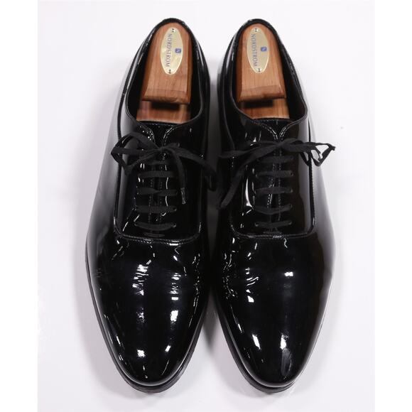 Suitsupply Black Patent Leather Tuxedo Formal Wedding Oxford Dress Shoes US 10 main image 12
